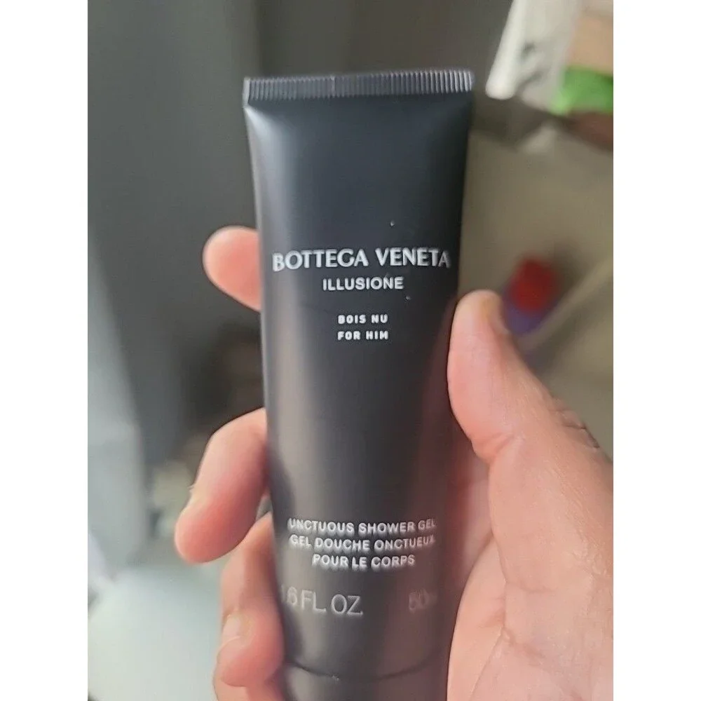 New Bottega Veneta Illusione For Him Unctuous Hair & Body Shower Gel 50ml each